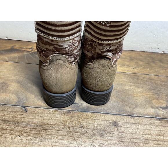 Ariat Patriot Western Boot Antique Mocha/Sand Camo Mens 8D